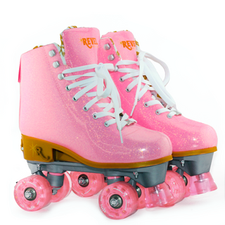Revel Kids’ Hot Pink Glitter Quad Skates