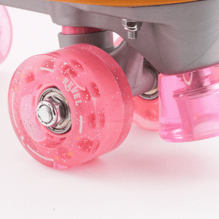Revel Kids’ Hot Pink Glitter Quad Skates