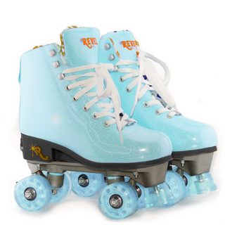 Revel Adults' Turquoise Glitter Quad Skates